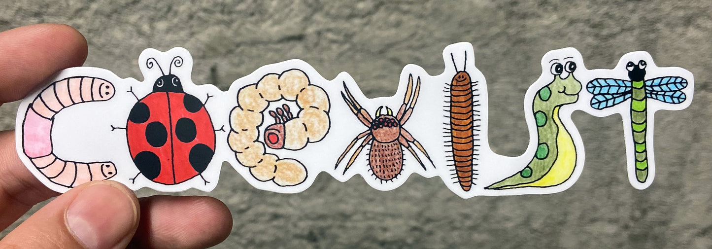 COEXIST WITH BUGS bumper sticker