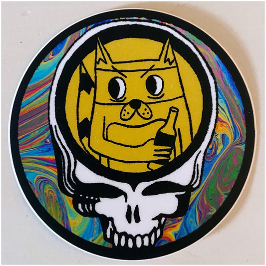 eightyaday dead head sticker