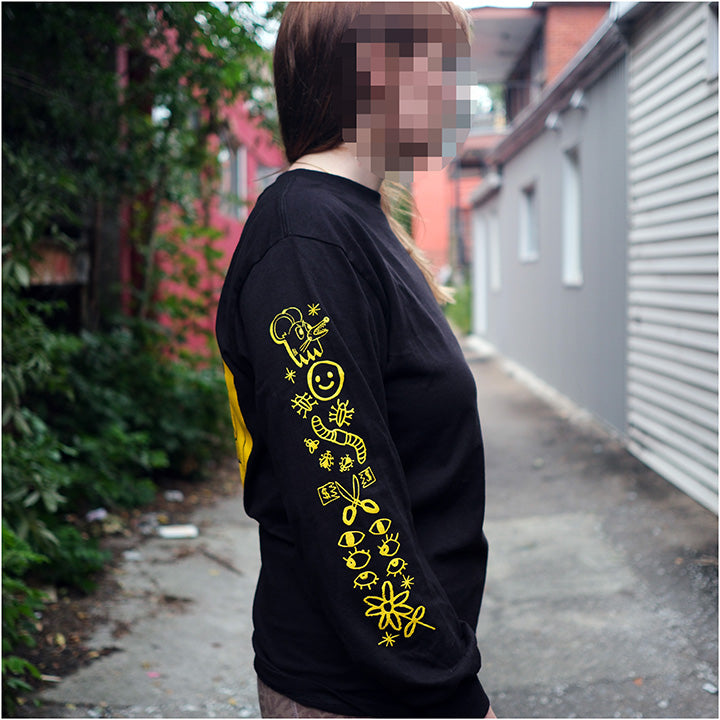 xtra-tuff eightyaday long sleeve t-shirt with sleeve & back print