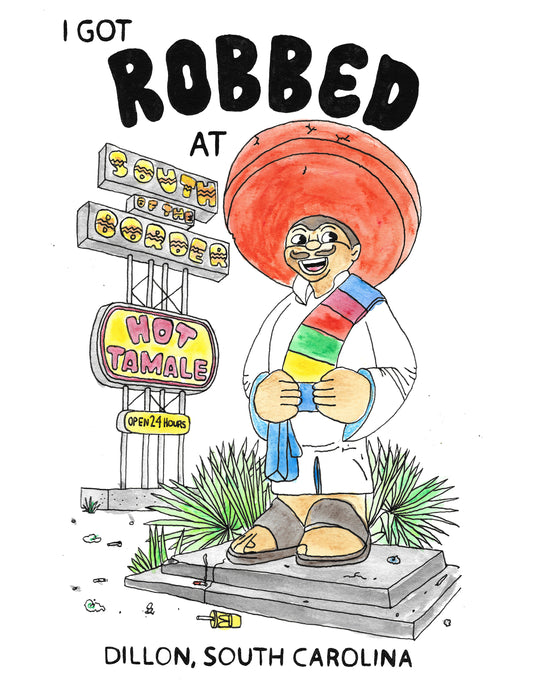 south of the border print