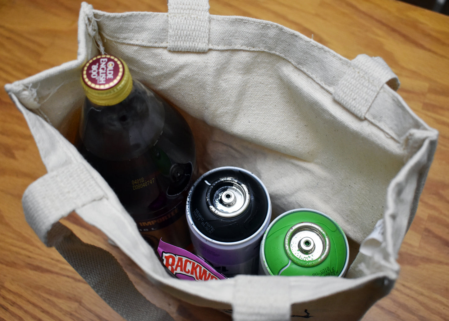 mini shoplifter's tote