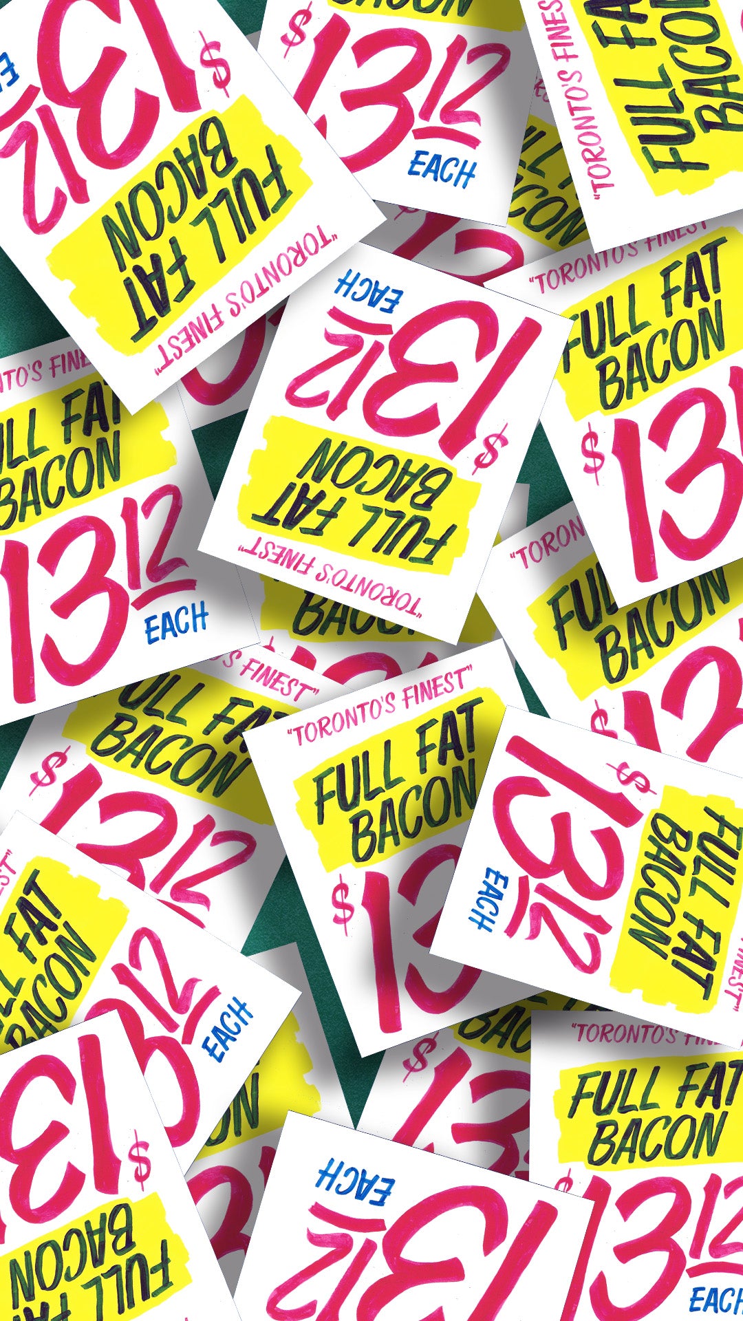"Honest Ed's" Full Fat Bacon Print