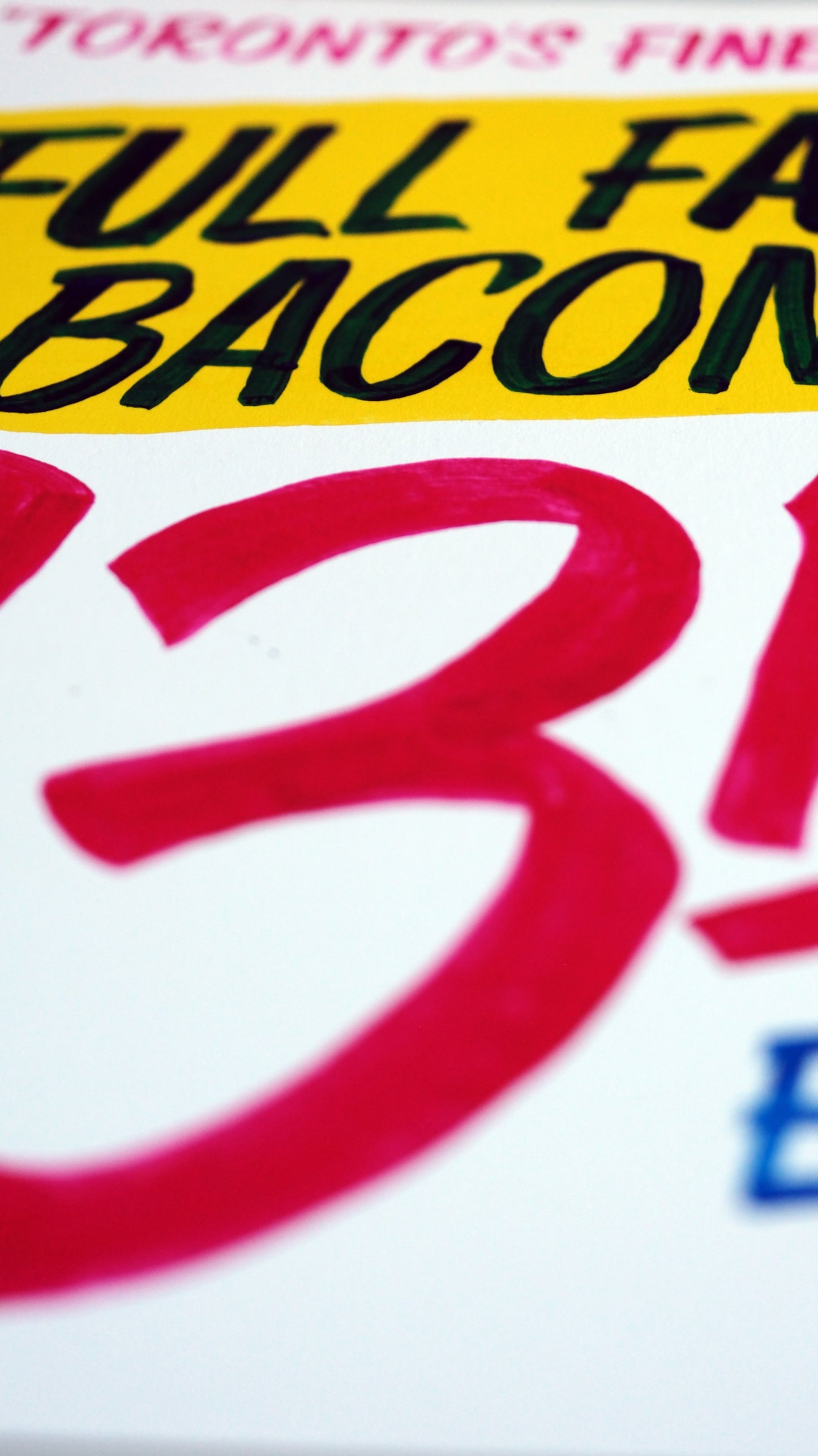 "Honest Ed's" Full Fat Bacon Print