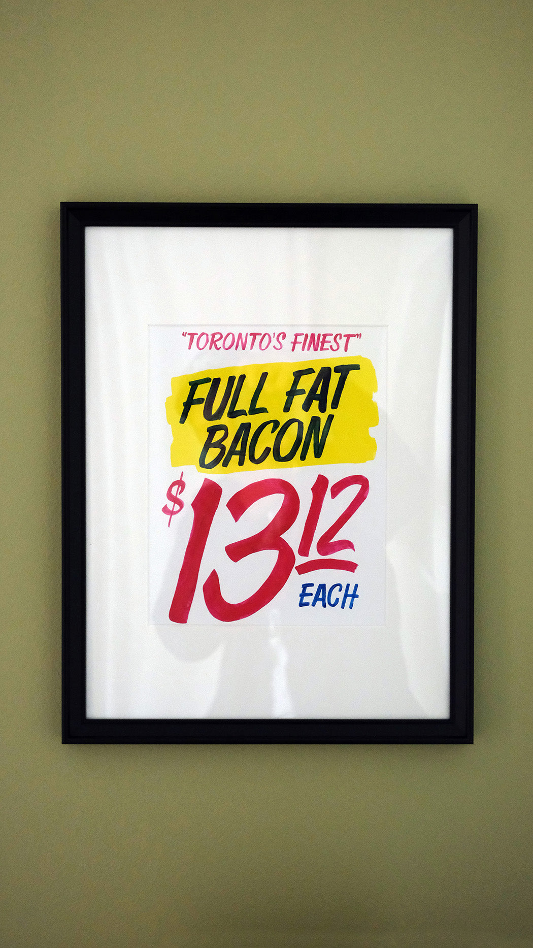 "Honest Ed's" Full Fat Bacon Print