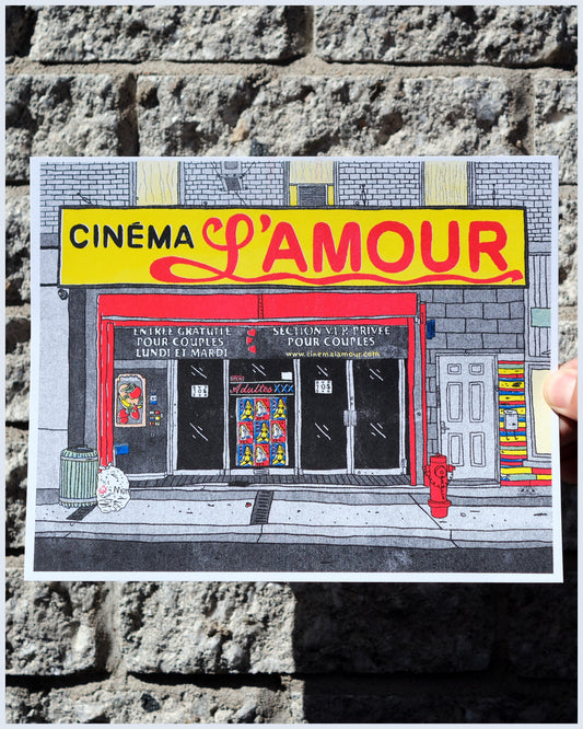Secret Cinema L'amour Riso Print