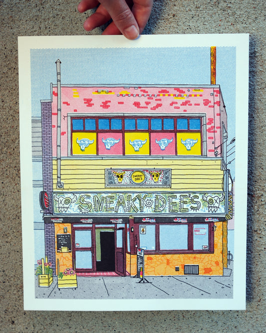 Sneaky Dee's Riso Print